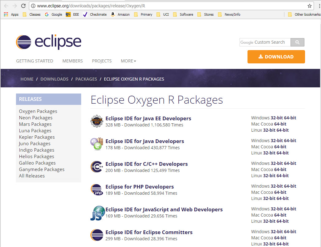 Eclipse Ide For Java Developers Download Mac